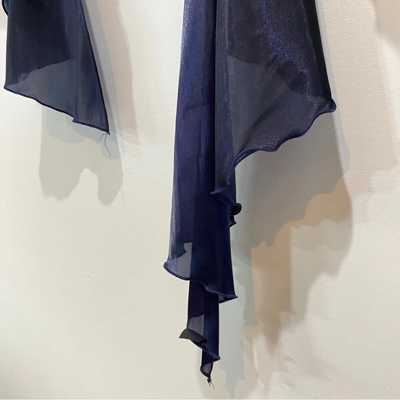 Formal Navy Blue Cover Up Wrap Laura Petites - Picture 5 of 7